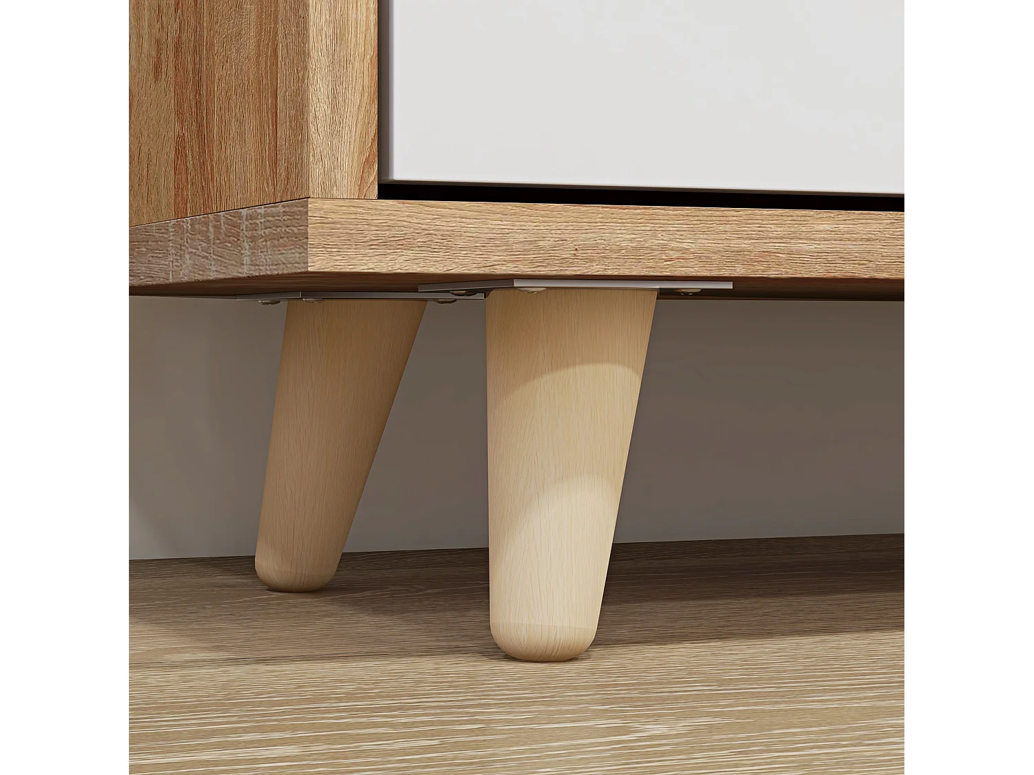 Scarpiera slim a 3 cassetti per 18-24 paia di scarpe bianco