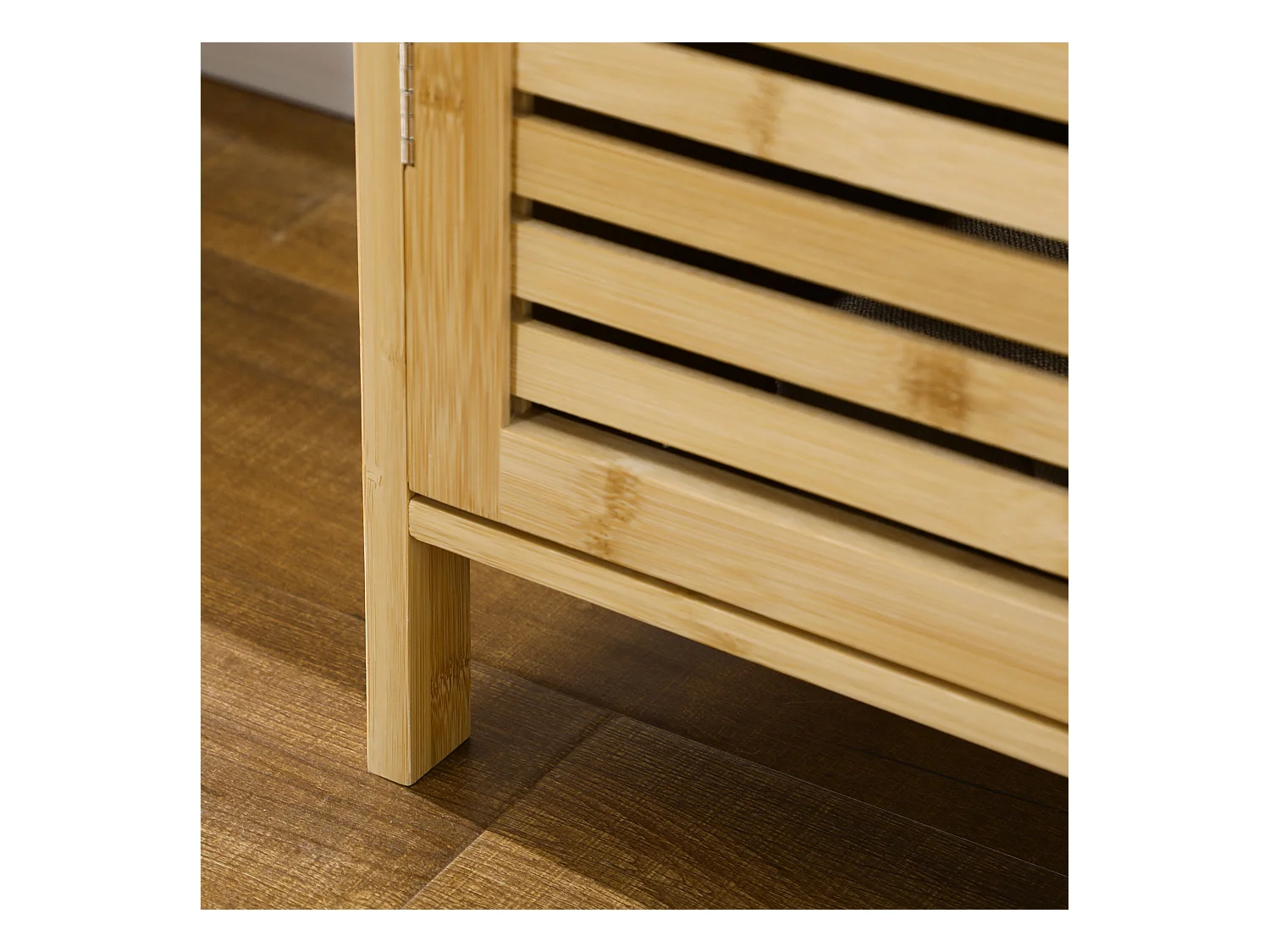 Mobile scarpiera a 8 ripiani su 3 livelli in bambù