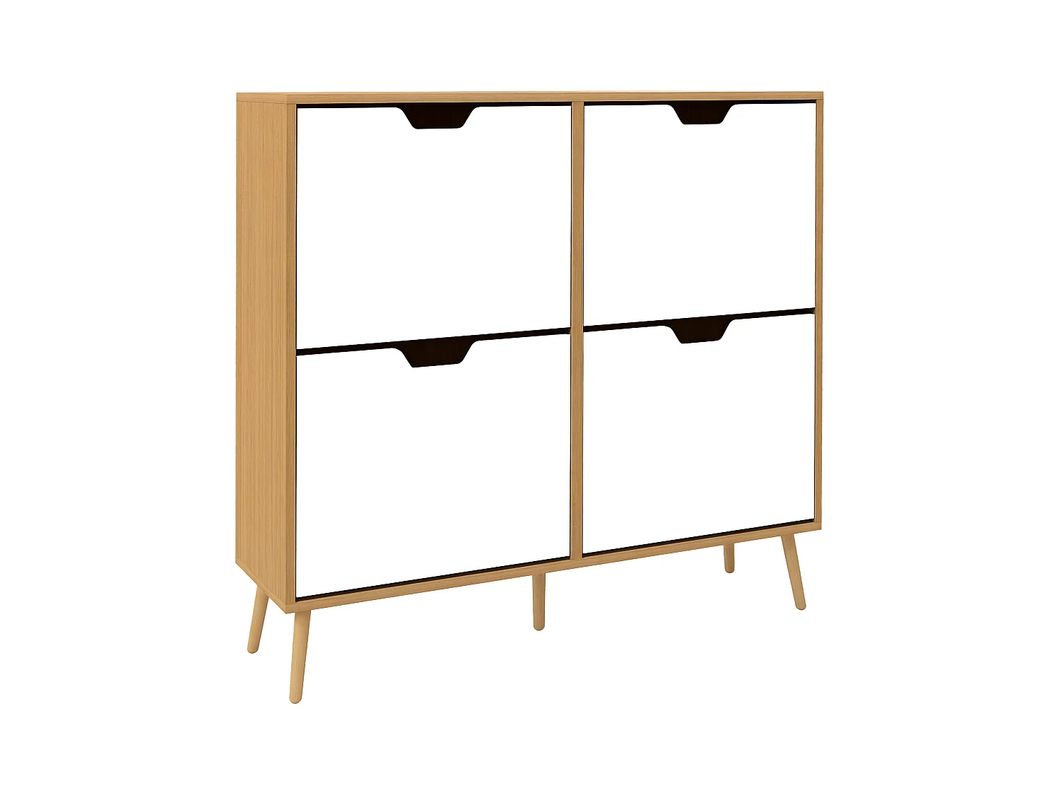 Mobile scarpiera a 4 cassetti e ripiani regolabili max 16 paia