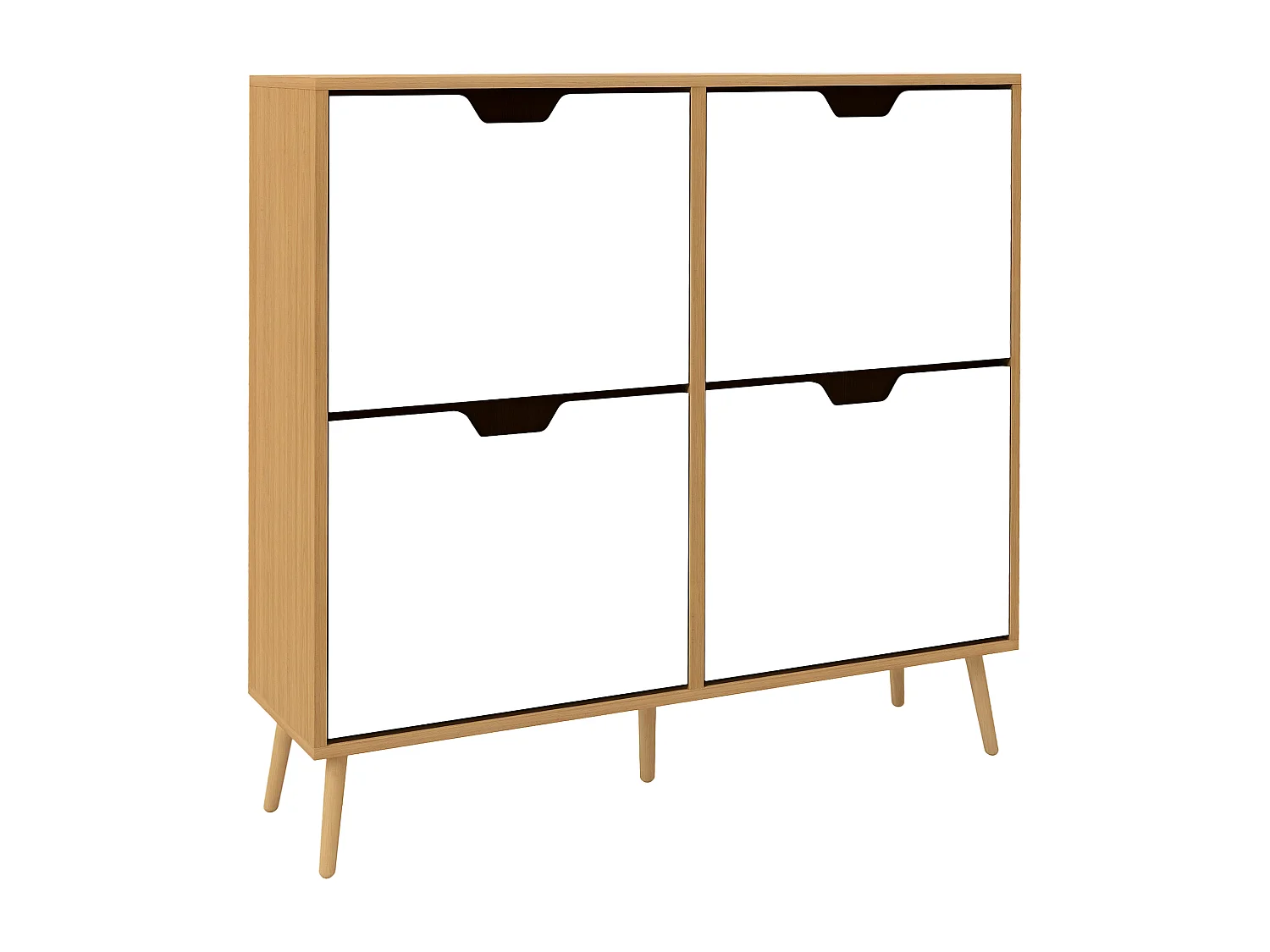 Mobile scarpiera a 4 cassetti e ripiani regolabili max 16 paia