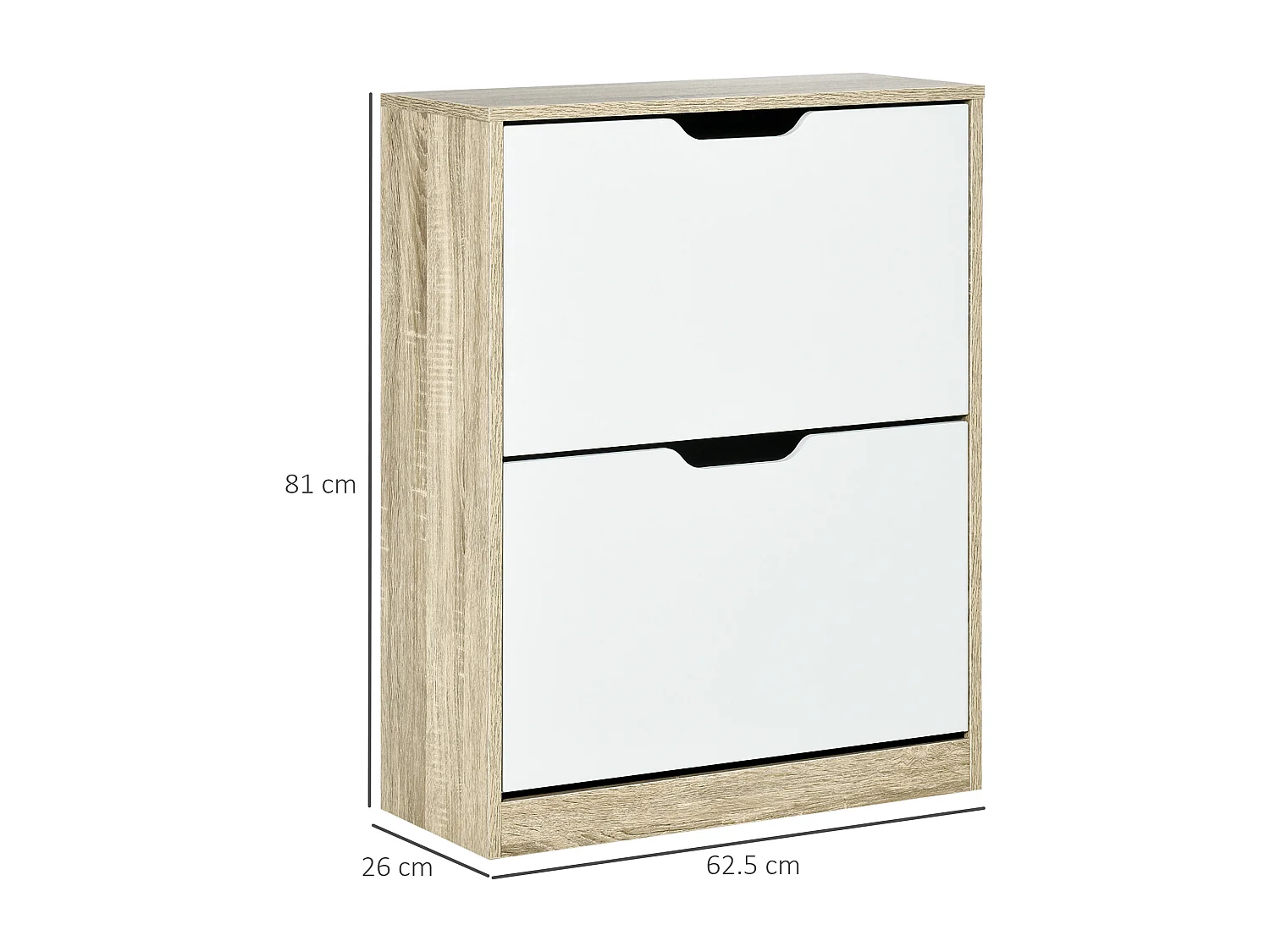 Mobile scarpiera salvaspazio con 2 cassetti per 8 paia di scarpe