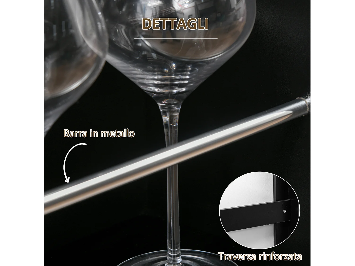 Bancone da Cucina Tavolo Alto con 3 Mensole Legno 112x57x106cm