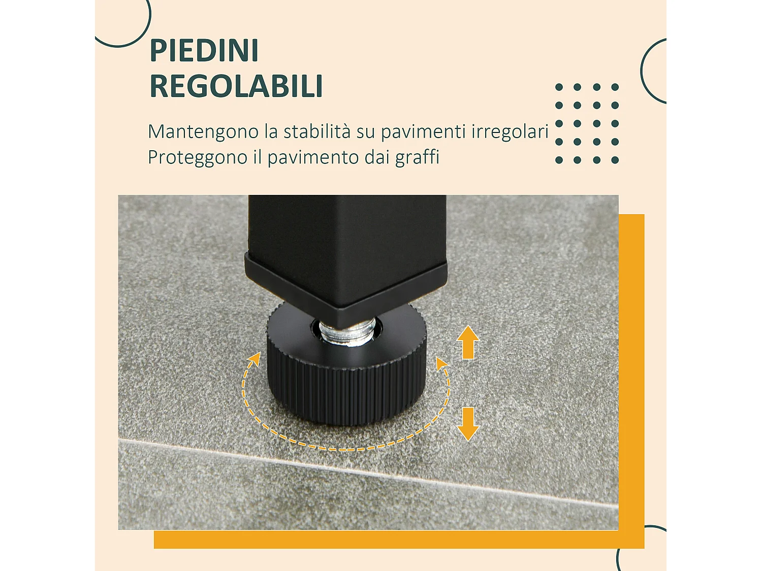 Set tavolo alto con 2 sgabelli e scaffale in metallo e legno marrone