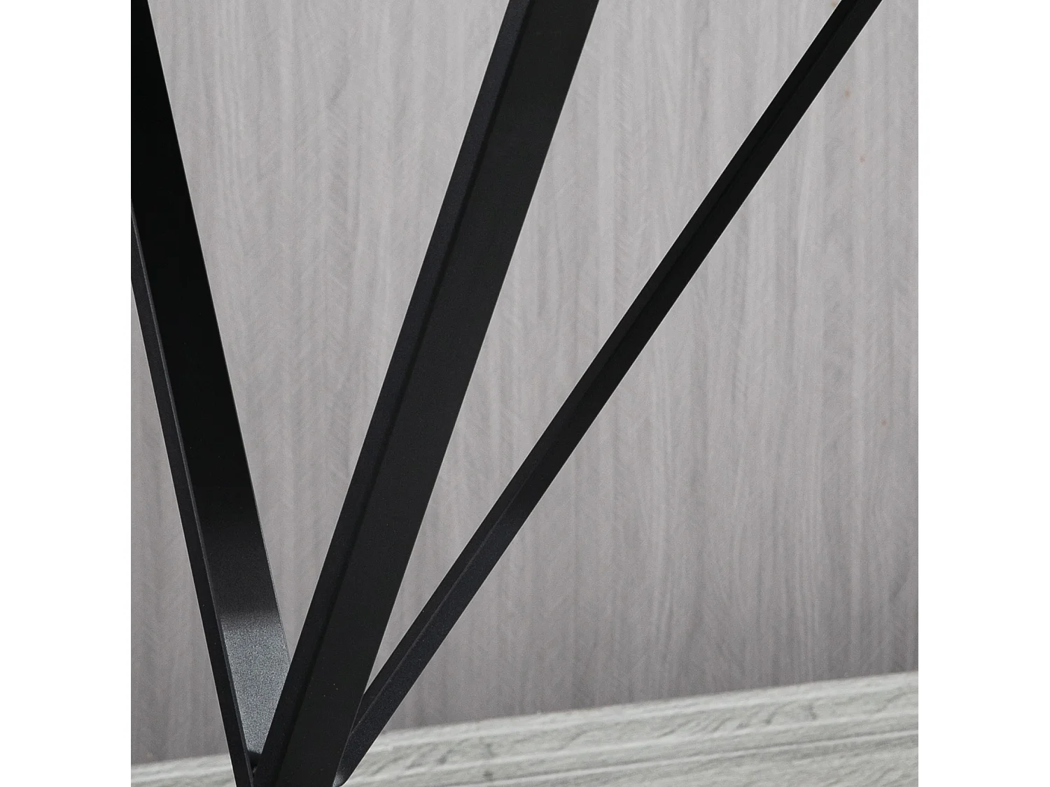 Bancone bar in legno e acciaio stile moderno nero