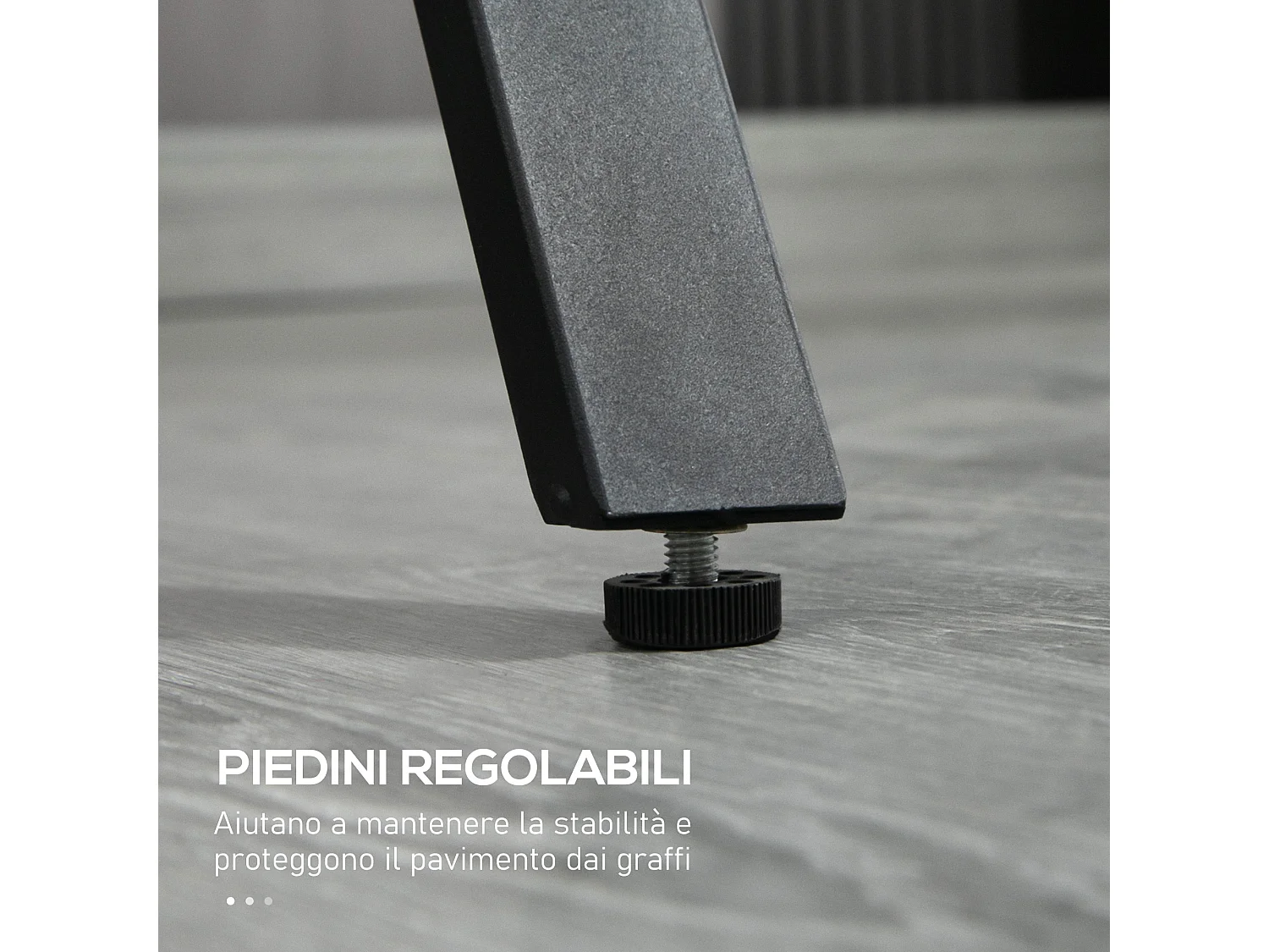 Bancone bar in legno e acciaio stile moderno nero