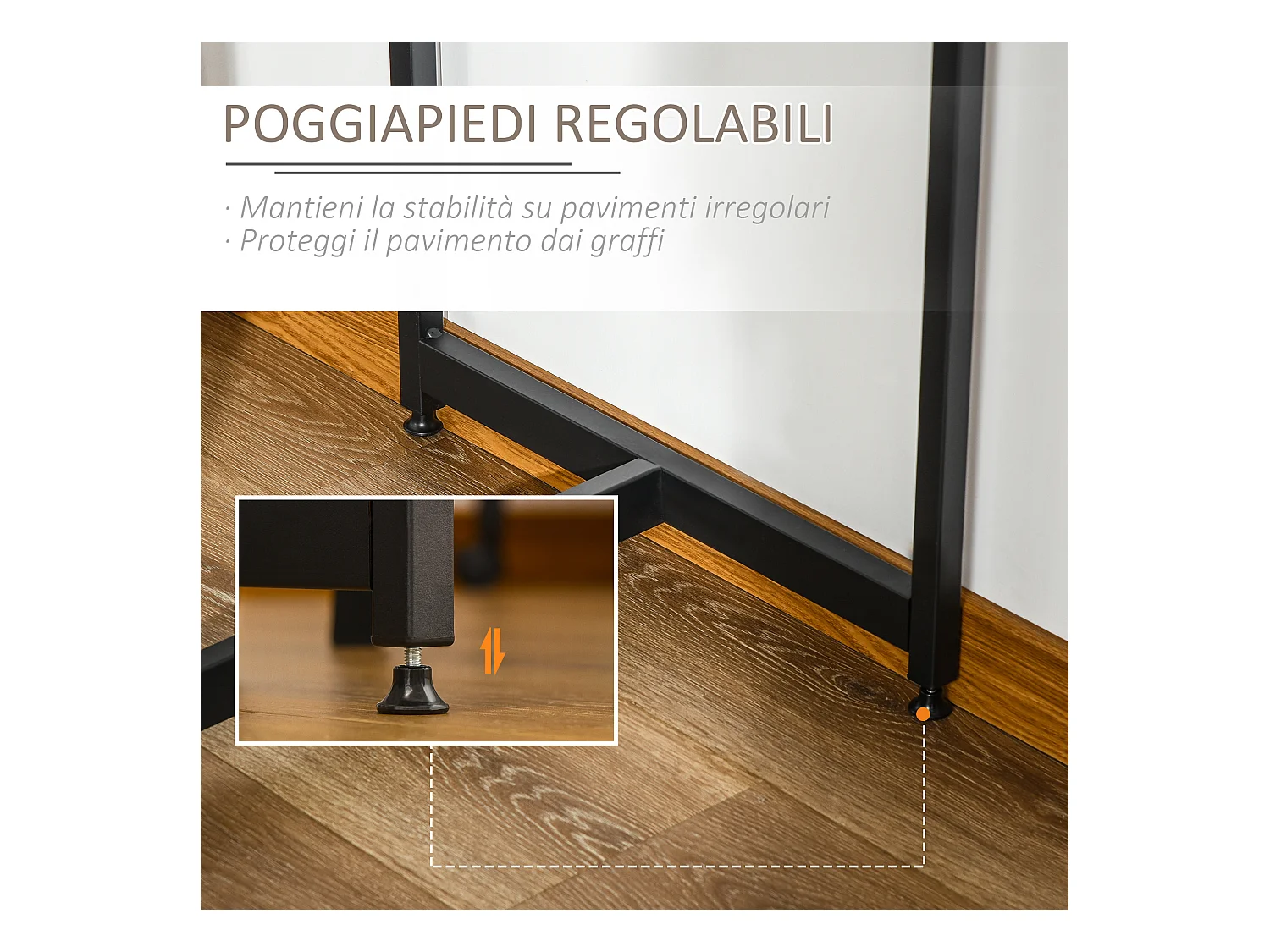 Set bancone bar con 3 ripiani e 2 sgabelli alti stile industriale