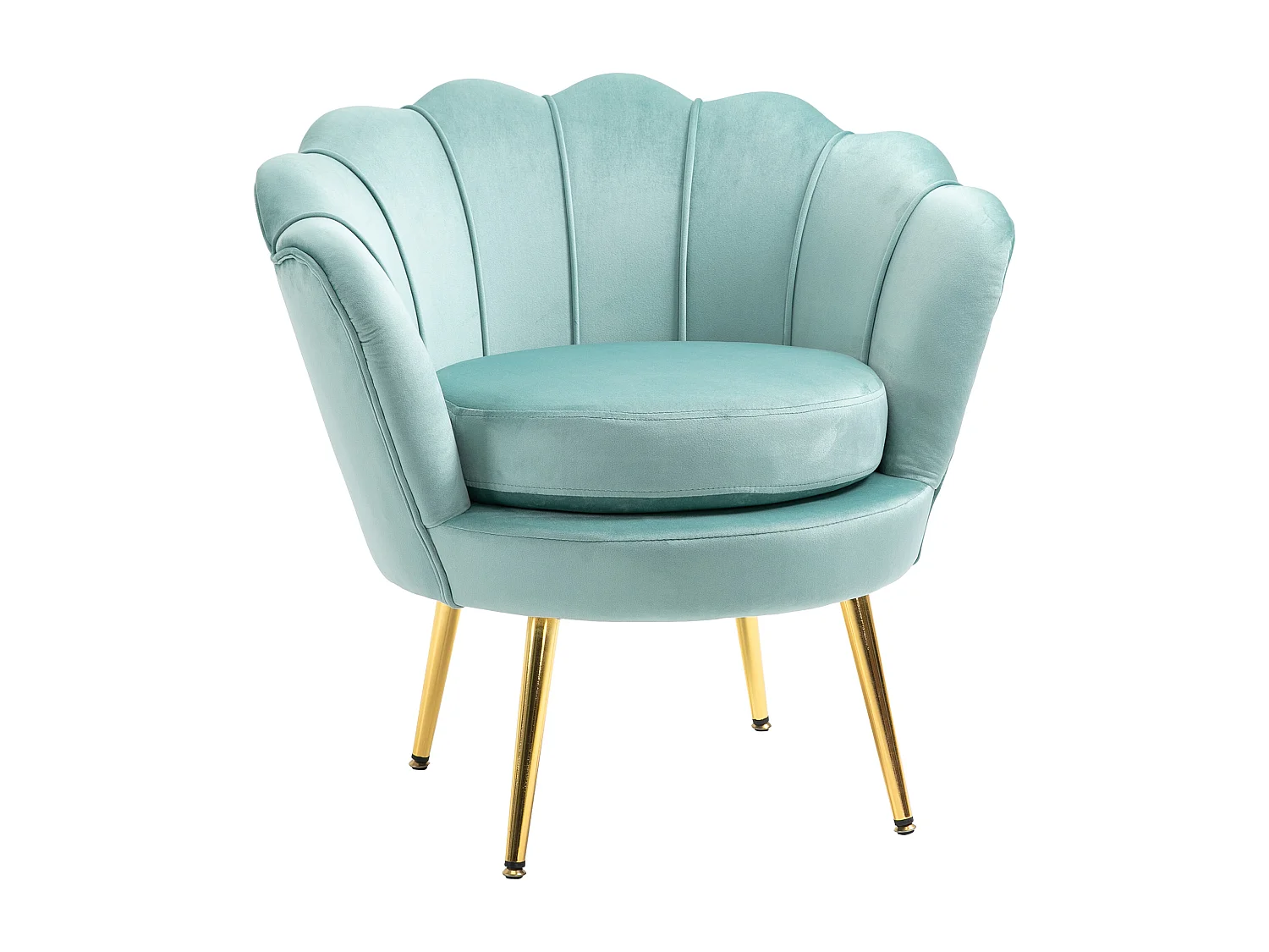 Poltroncina vintage di design da camera in velluto verde