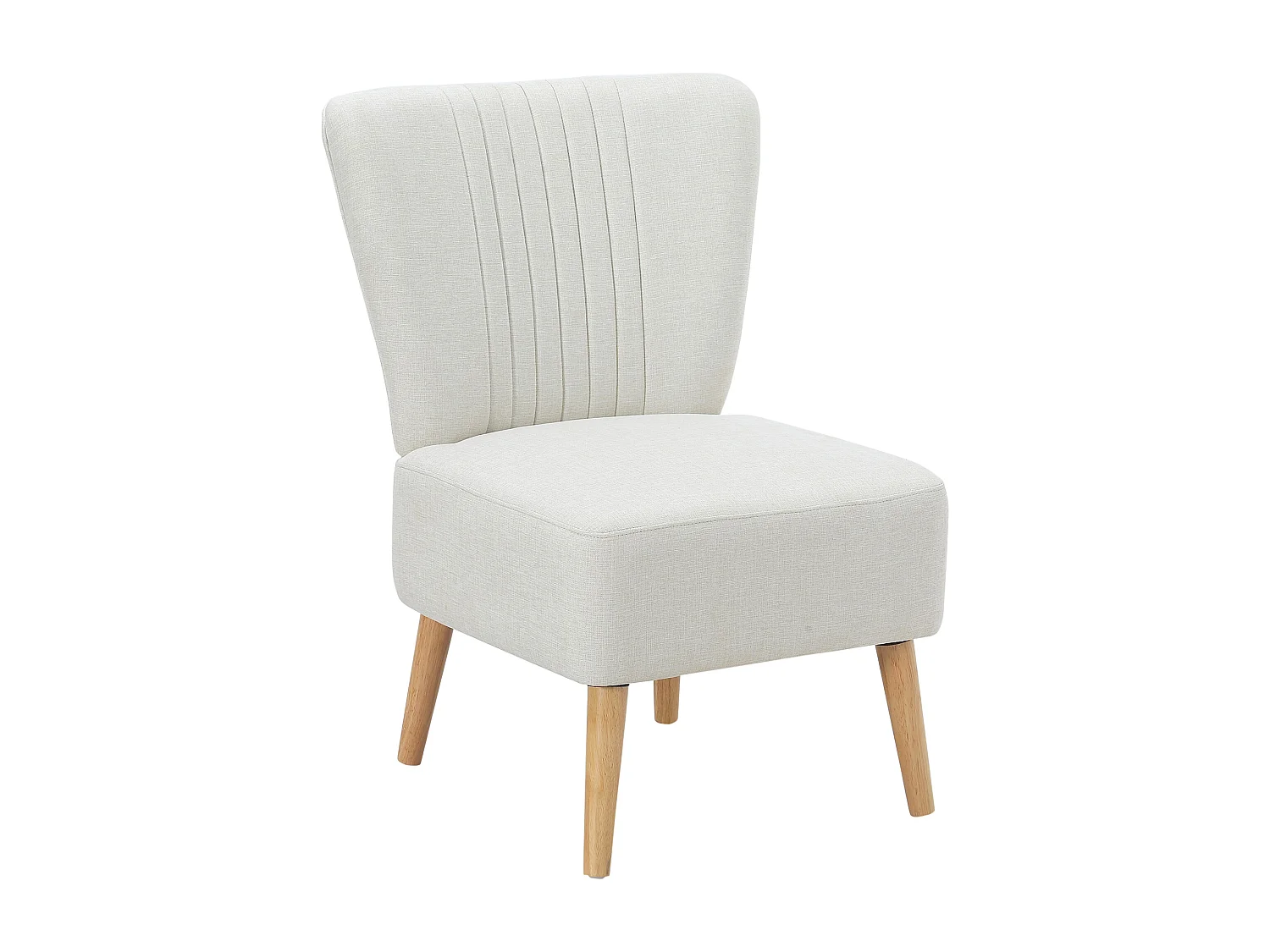 Poltrona imbottita stile nordico per camera e sala in tessuto