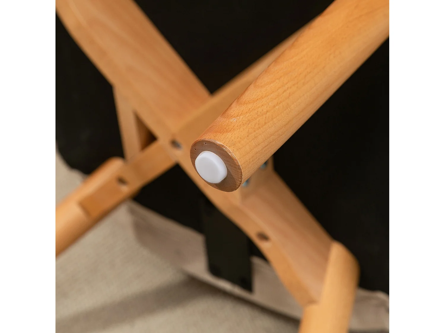 Poltrona relax con pouf poggiapiedi in velluto a costine beige