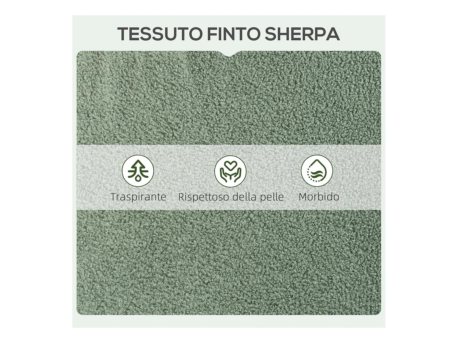 Sedia per soggiorno con schienale alto imbottita verde e oro