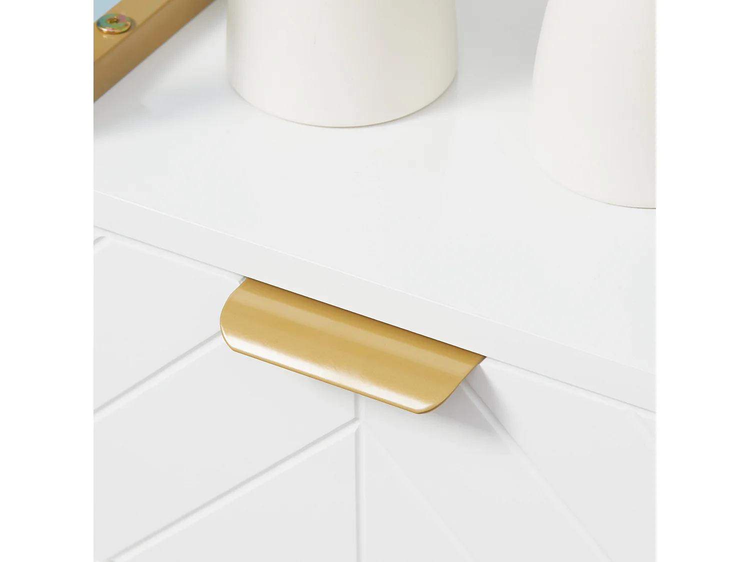 Mobile bagno con armadietto e cassetto in legno e metallo