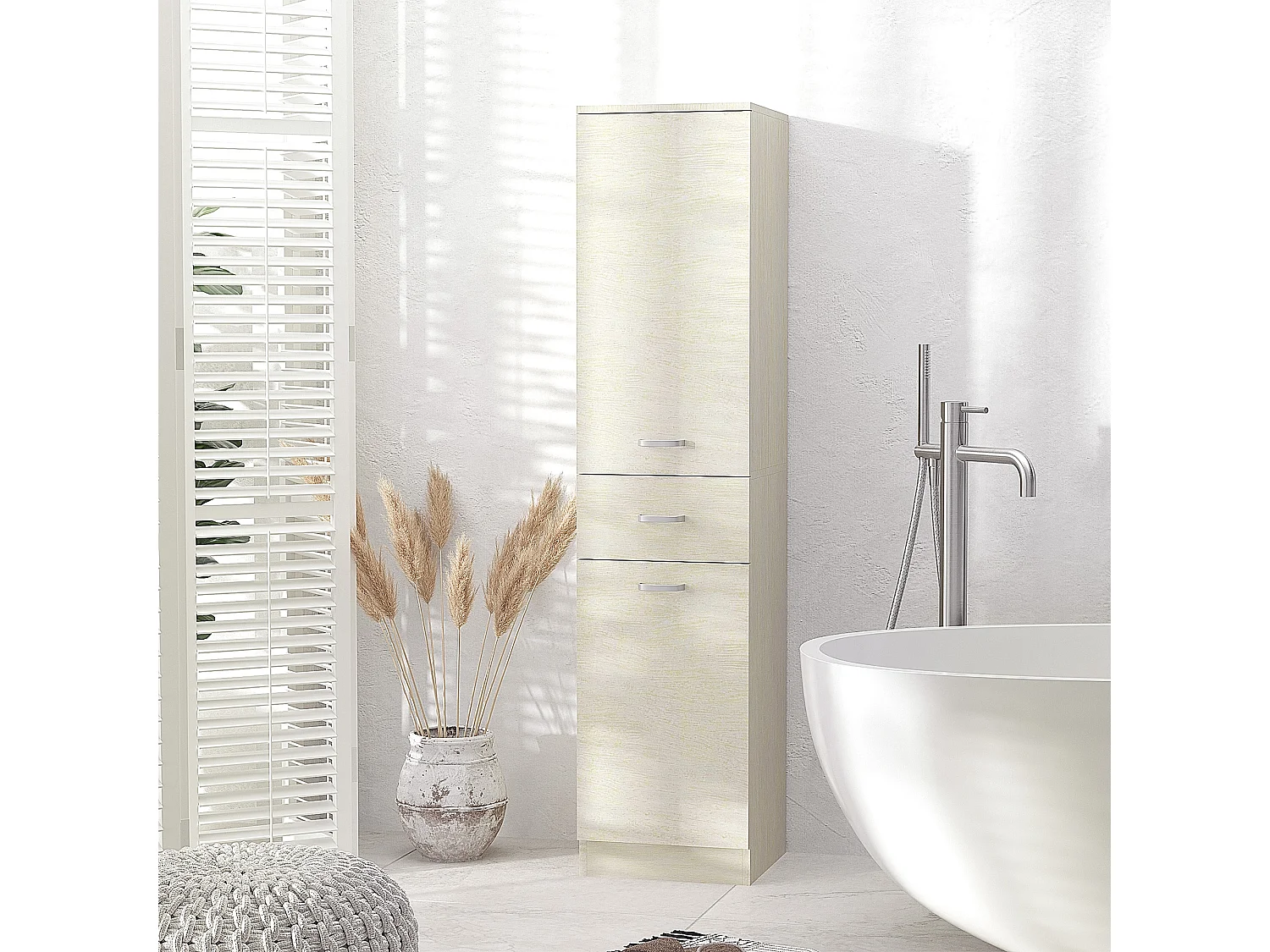 Mobile cucina con 2 armadietti 1 cassetto e ripiano regolabile