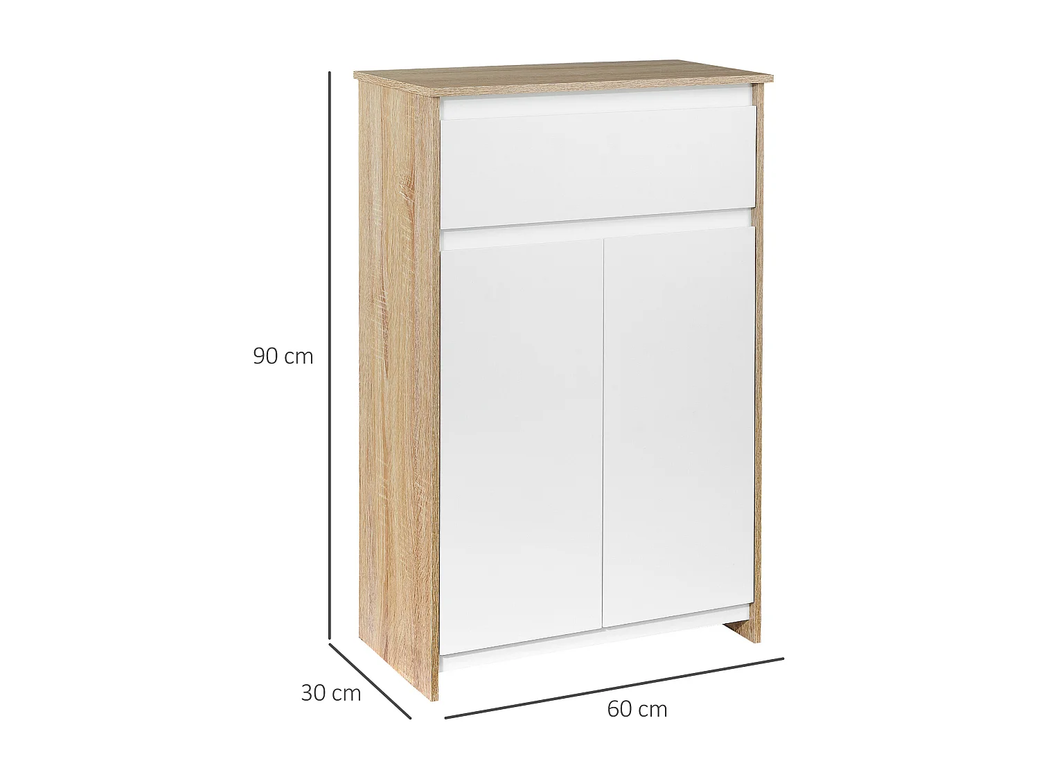 Mobile bagno multiuso mobiletto salvaspazio in legno