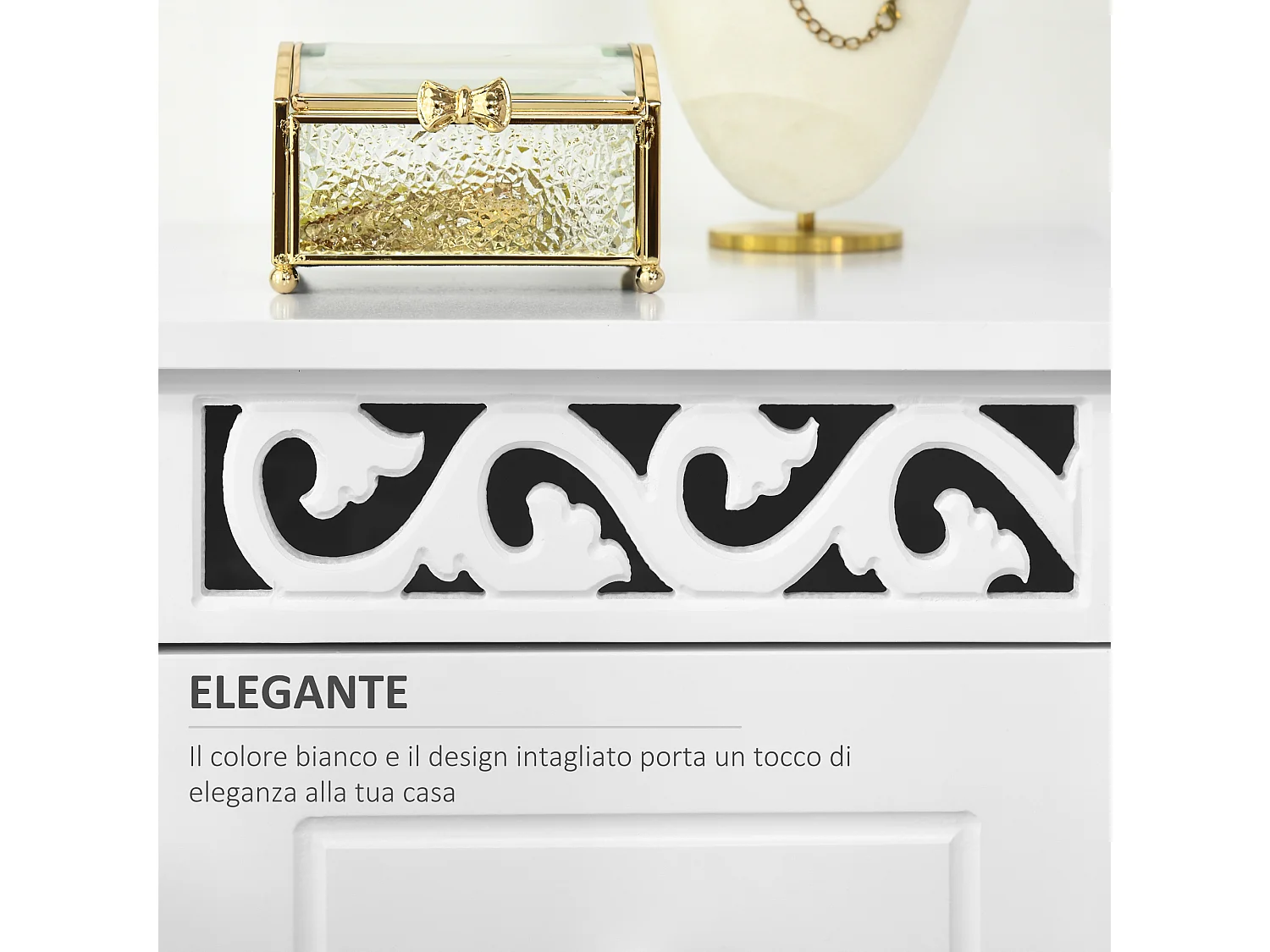 Armadietto da terra in legno per bagno camera da letto o salotto