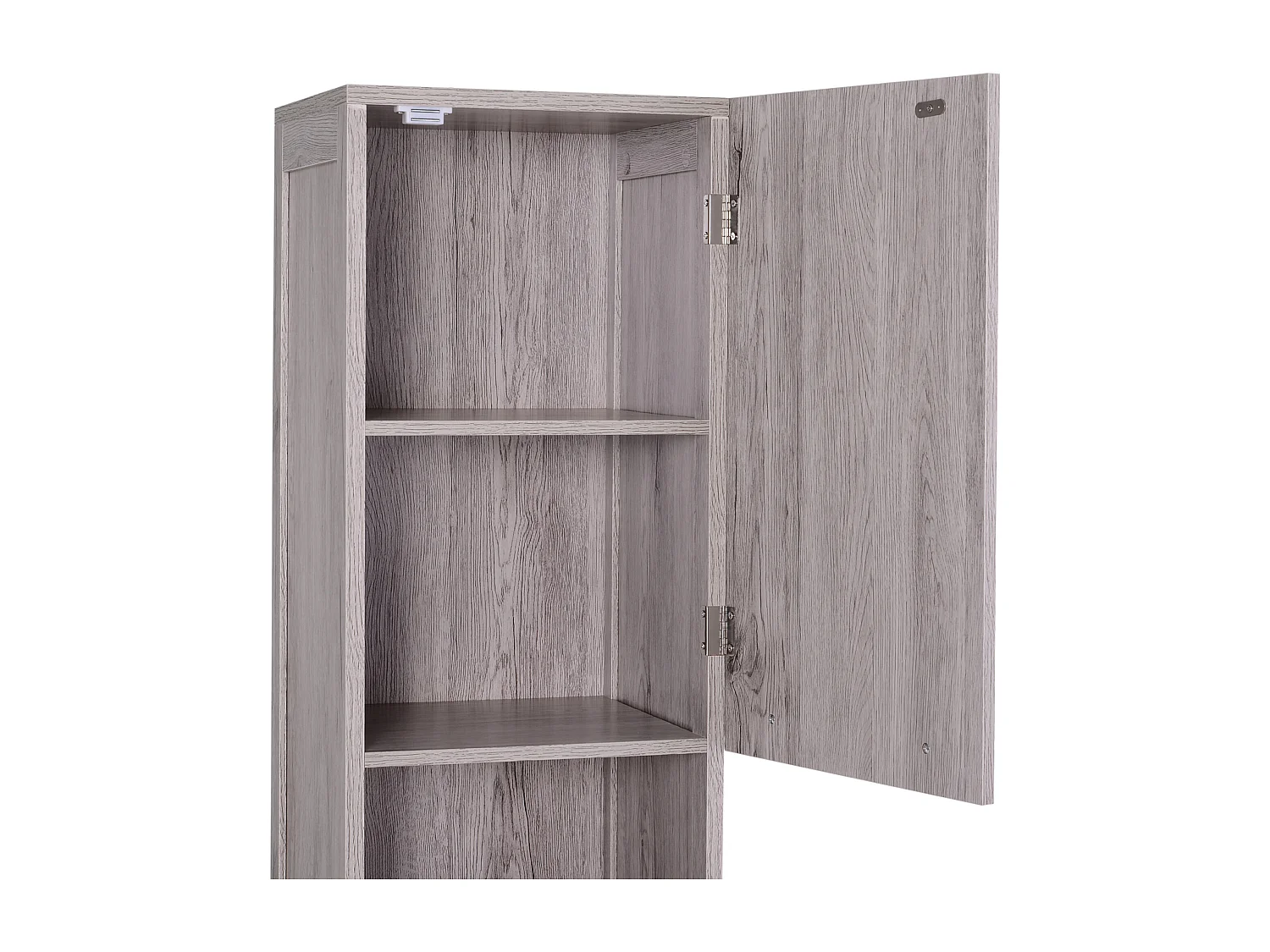 Colonna bagno in mdf con 2 armadietti e 2 ripiani aperti