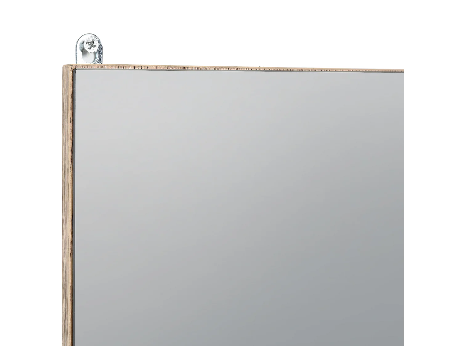 Armadietto pensile da bagno con mensola in legno grigio e rovere