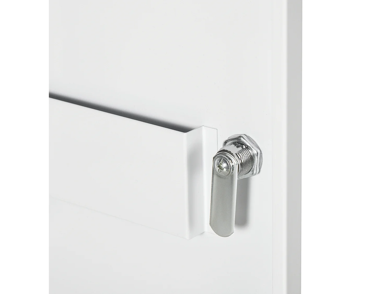 Armadietto medicinali a 3 ripiani in acciaio 40x15x53.5 cm bianco