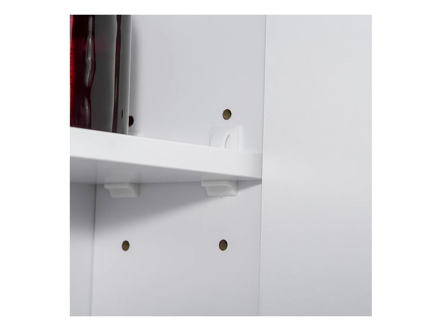 Specchio da bagno con 3 armadietti 3 ripiani e luce led bianco