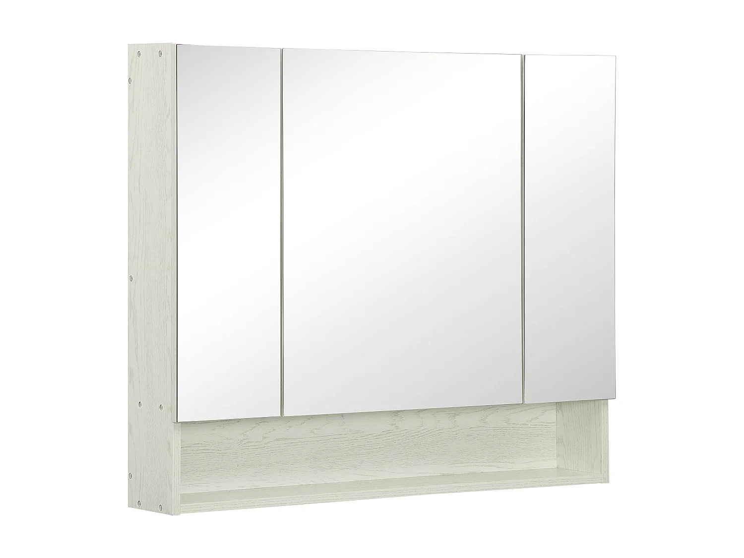 Armadietto a specchio ripiani regolabili 3 porte e credenze