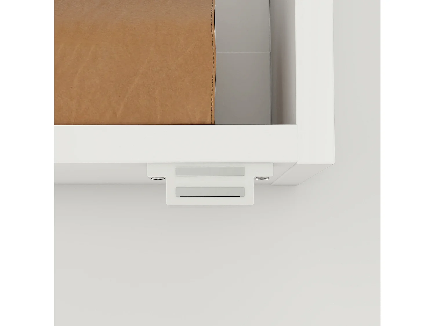 Specchio bagno ovale con armadietto e 2 ripiani 45x90 cm bianco