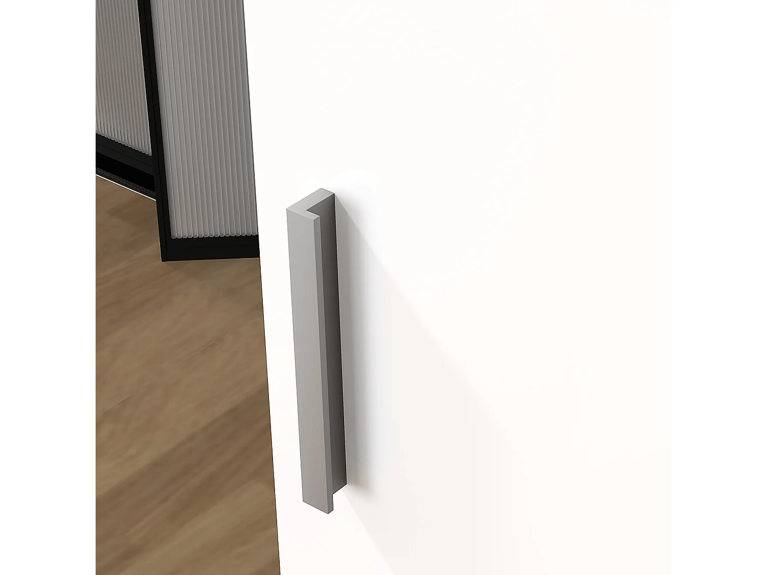 Armadietto bagno da parete bianco con 3 ripiani regolabili in vetro