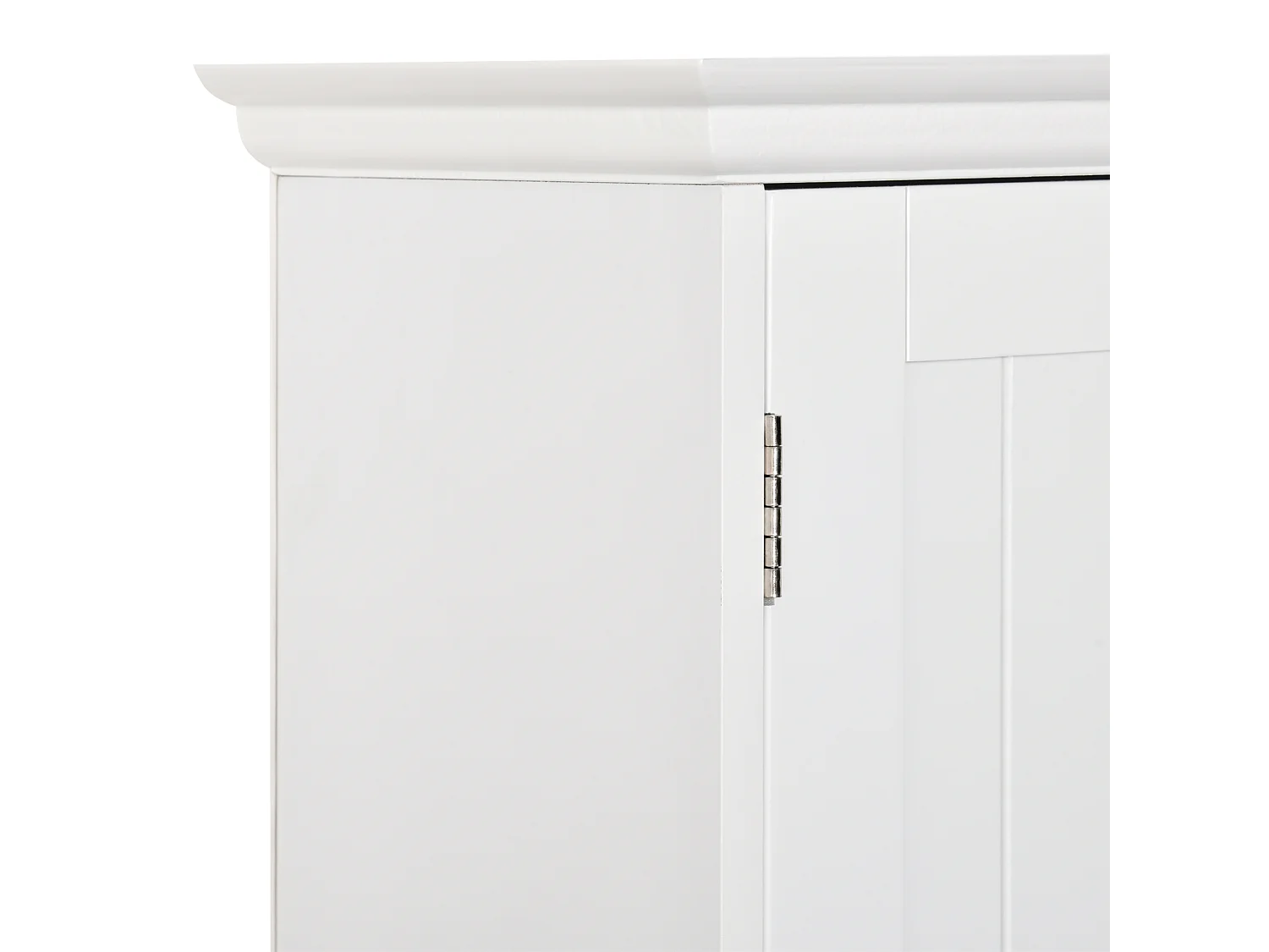 Mobile pensile bagno con armadietto a 2 ante e ripiano aperto bianco