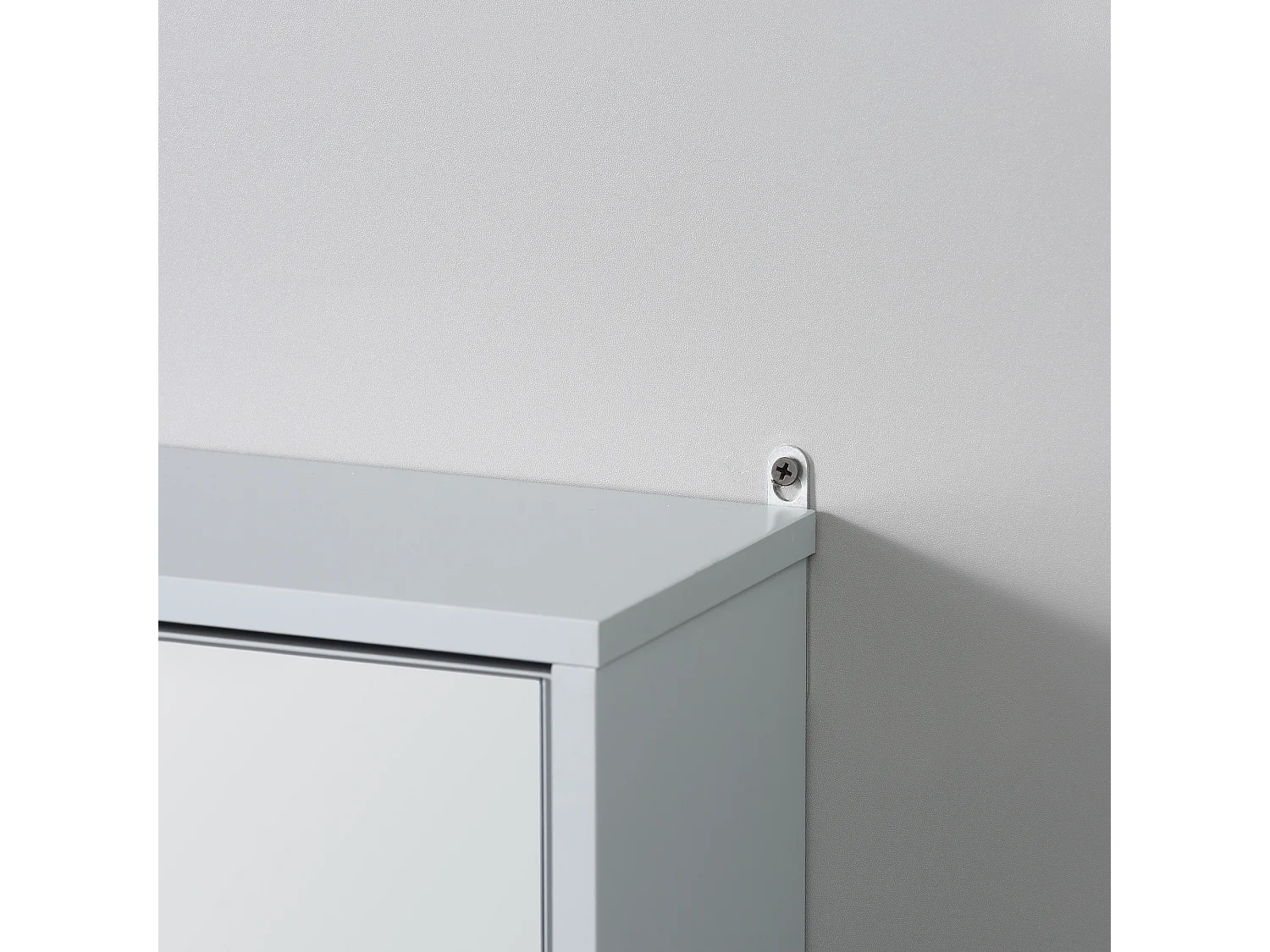 Armadietto per parete bagno a doppia porta con ripiano regolabile