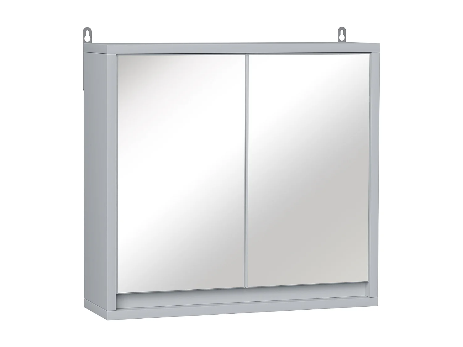 Armadietto per parete bagno a doppia porta con ripiano regolabile