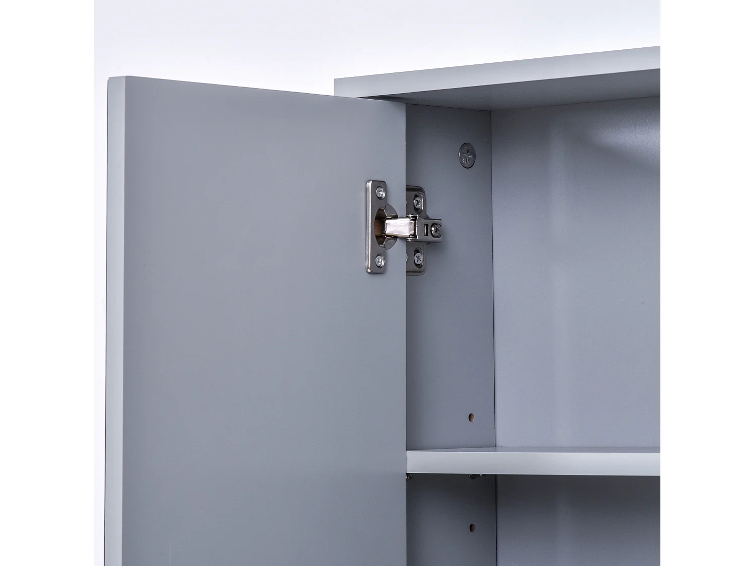 Armadietto per parete bagno a doppia porta con ripiano regolabile