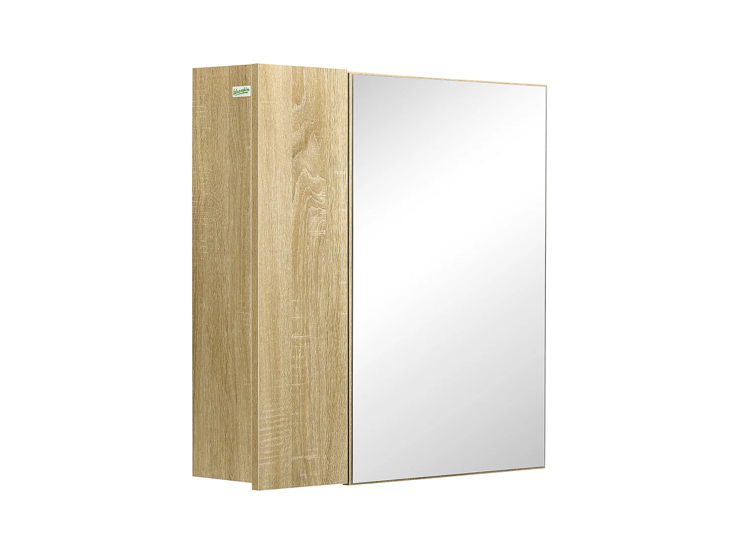 Mobile con specchio per il bagno e 4 ripiani 60x15x60cm