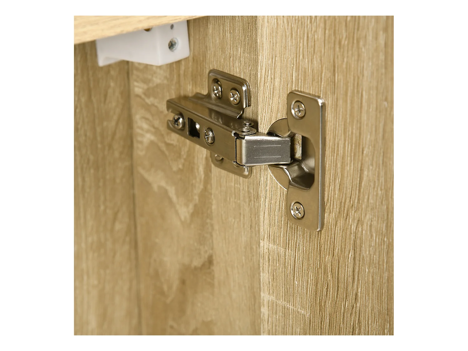 Mobile con specchio per il bagno e 4 ripiani 60x15x60cm