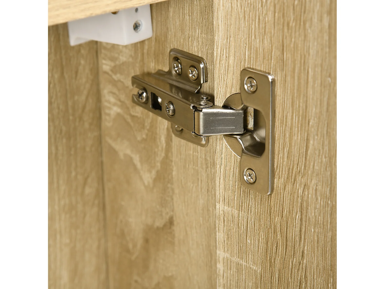 Mobile con specchio per il bagno e 4 ripiani 60x15x60cm