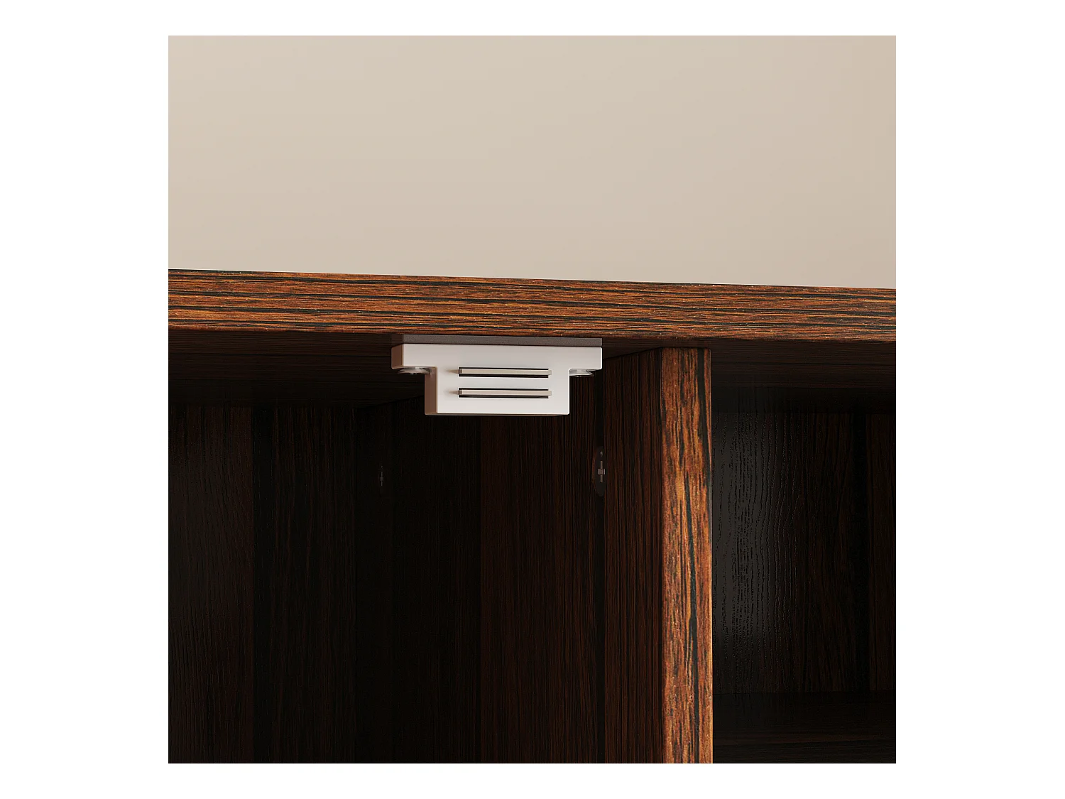 Buffet de Cuisine avec 1 Porte, 2 Tiroirs et 7 Compartiments Ouverts pour Salle de Séjour et Restaurant, 50 x 40 x 80 CM, Marron