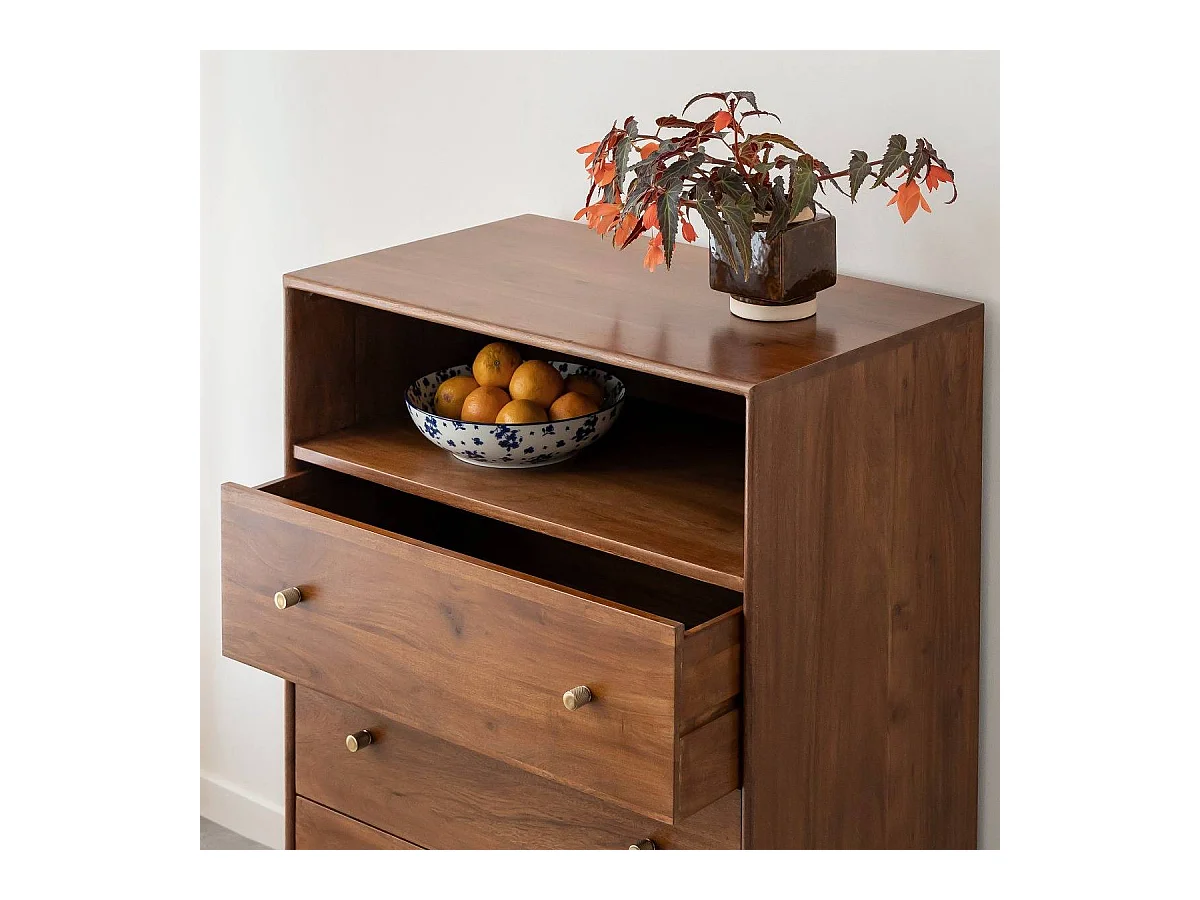 Cómoda en madera de acacia Emiel