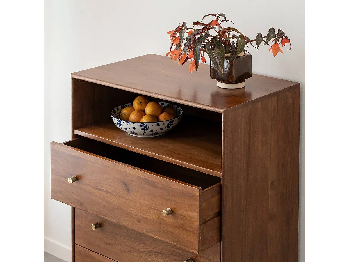 Commode en bois d'acacia Emiel
