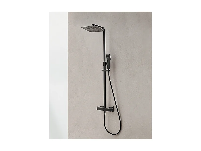 Columna de ducha termostática CUBO en 2 colores