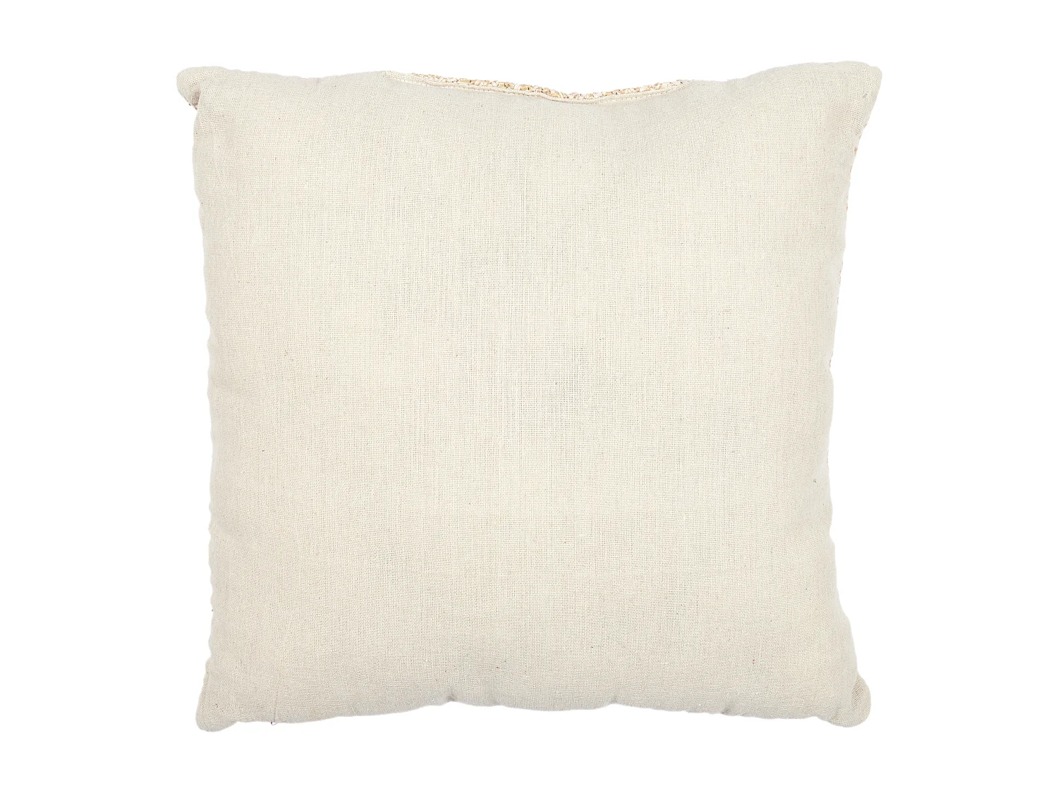 Coussin Dehoussable Palmier 40x40cm Marron, Blanc