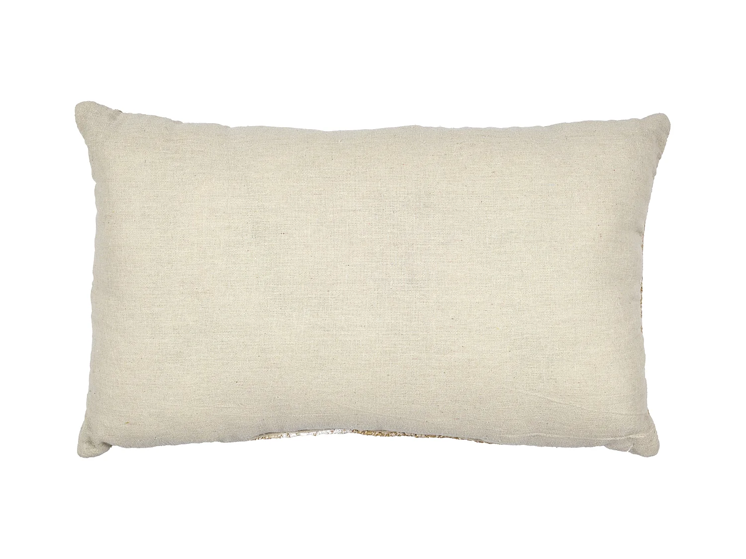 Coussin Palmier 30x50cm Marron, Blanc