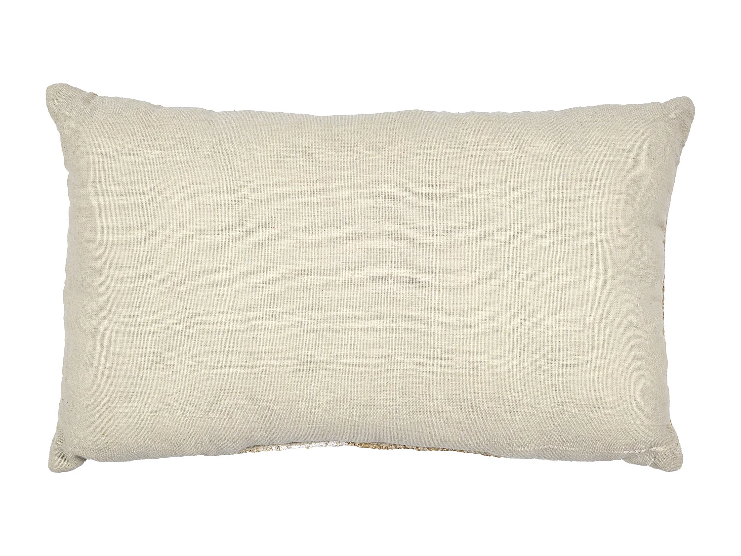 Coussin Palmier 30x50cm Marron, Blanc