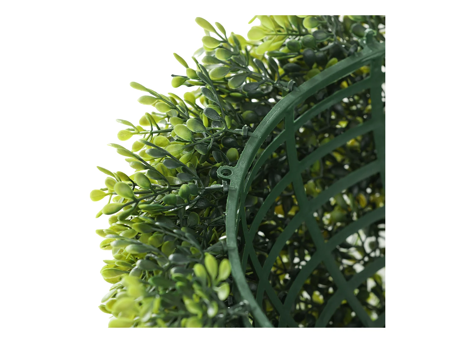 2 pièces Boules de Buis artificielles 40 cm, plantes décoratives en plastique pour intérieur et extérieur, vert (40x40x40 cm)