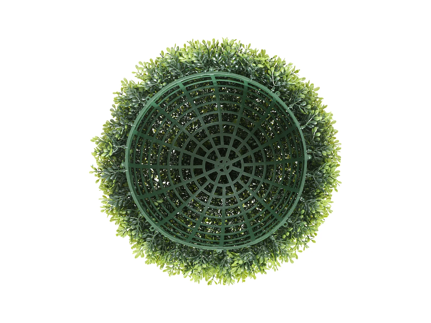 2 pièces Boules de Buis artificielles 40 cm, plantes décoratives en plastique pour intérieur et extérieur, vert (40x40x40 cm)