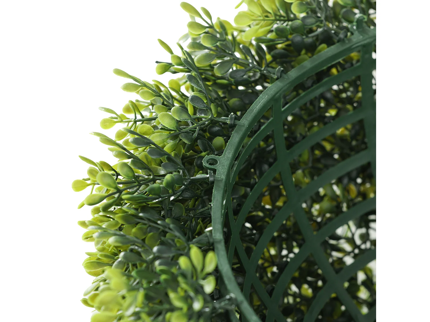 2 pièces Boules de Buis artificielles 40 cm, plantes décoratives en plastique pour intérieur et extérieur, vert (40x40x40 cm)