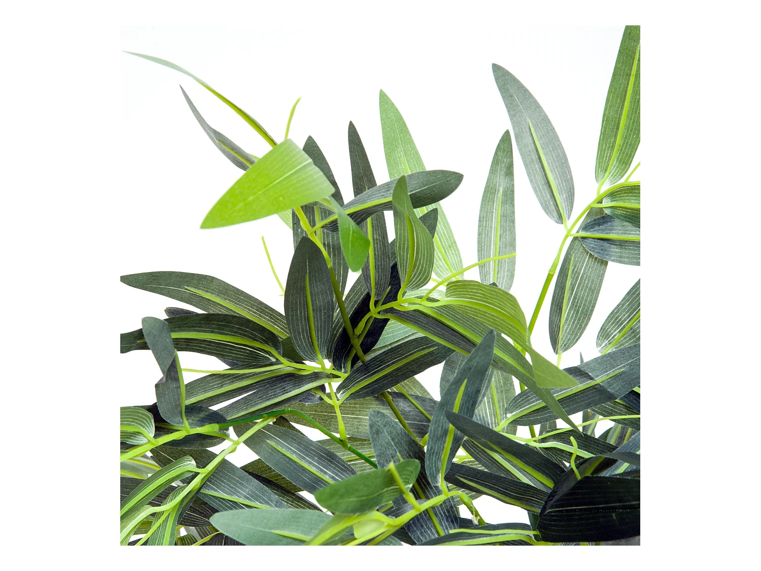 Plante artificielle bambou 180 cm, avec pot, réaliste, facile à entretenir, vert (18x18x180 cm)