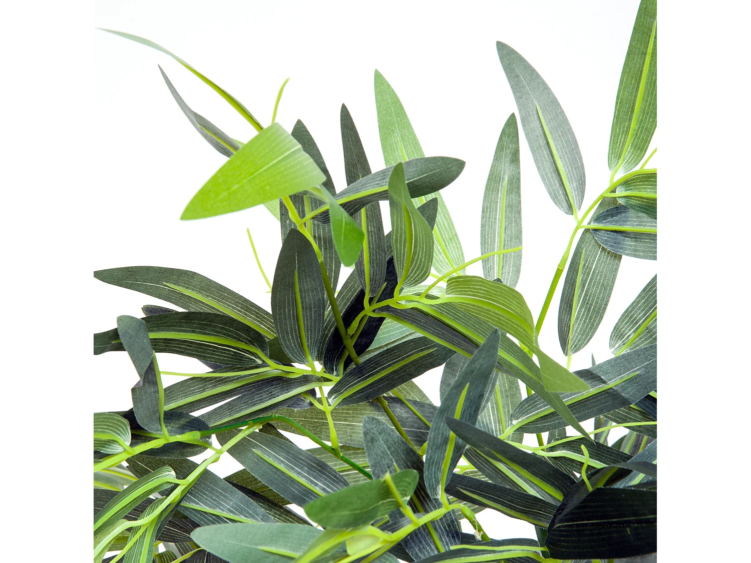 Plante artificielle bambou 180 cm, avec pot, réaliste, facile à entretenir, vert (18x18x180 cm)