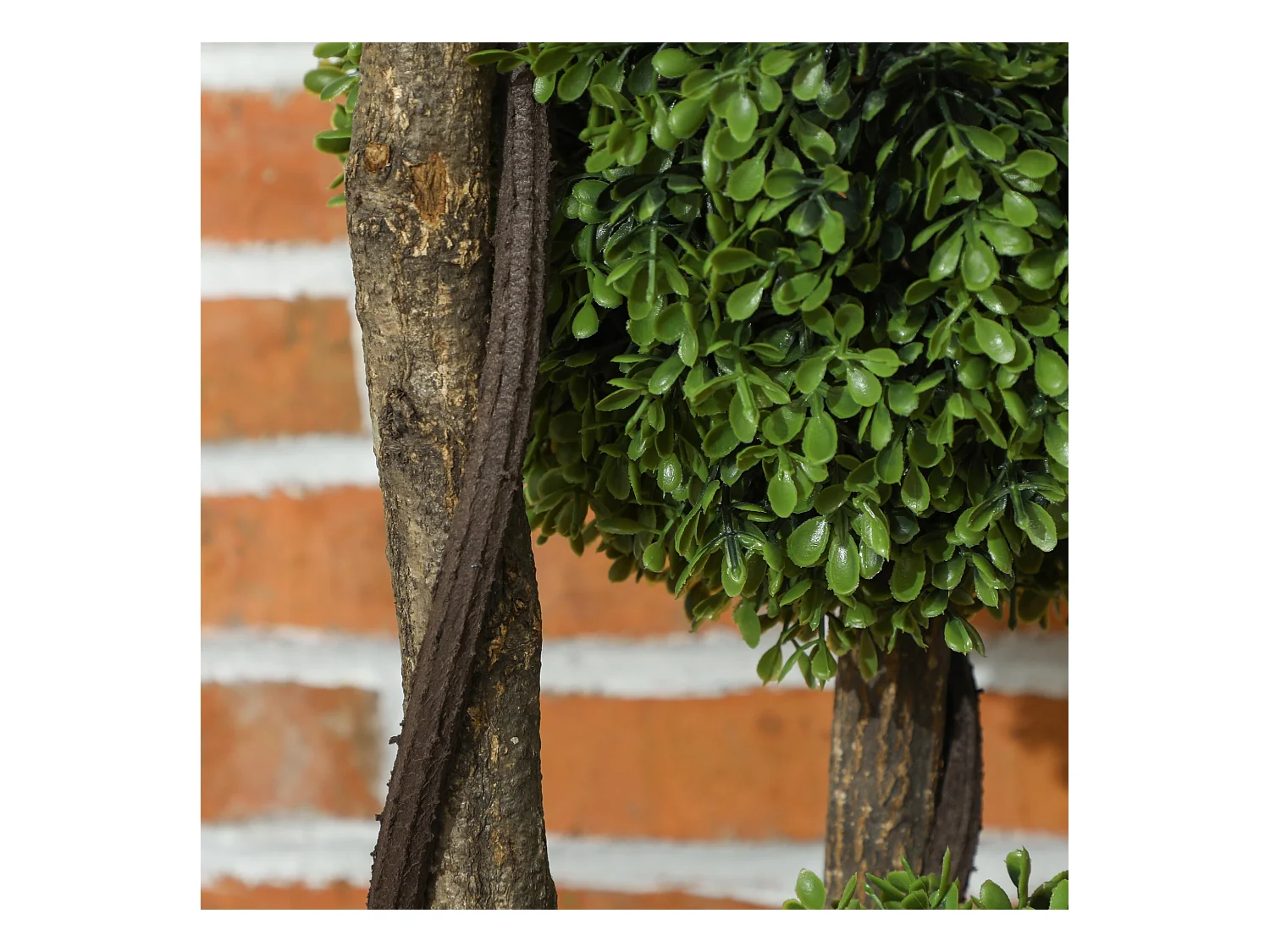 Kunstbuxus 115 cm, decoratieve potplant, kunststof, groen (19,5x19,5x115 cm)