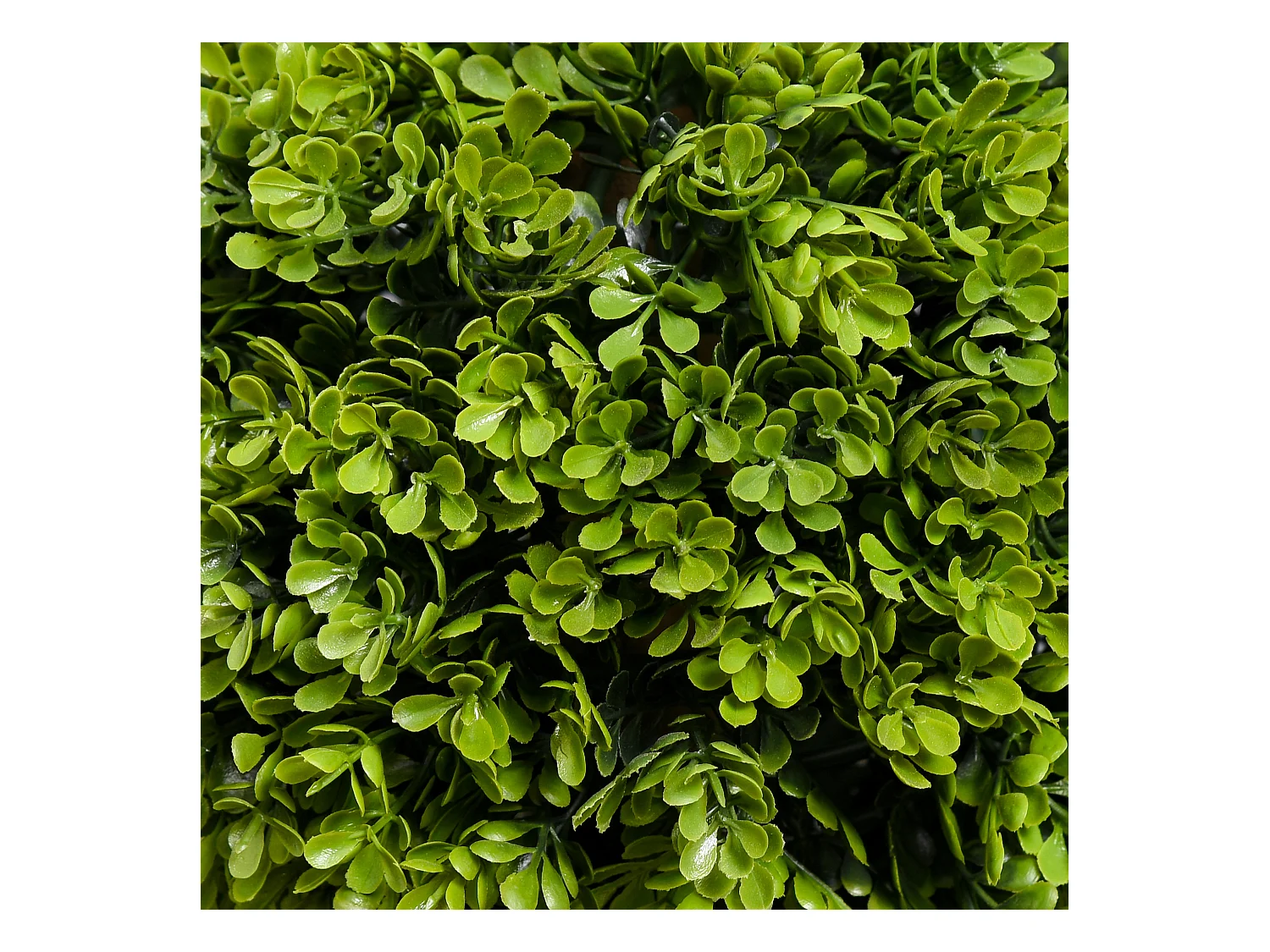 Buxus artificiel 115 cm, plante décorative en pot, plastique, vert (19.5x19.5x115 cm)