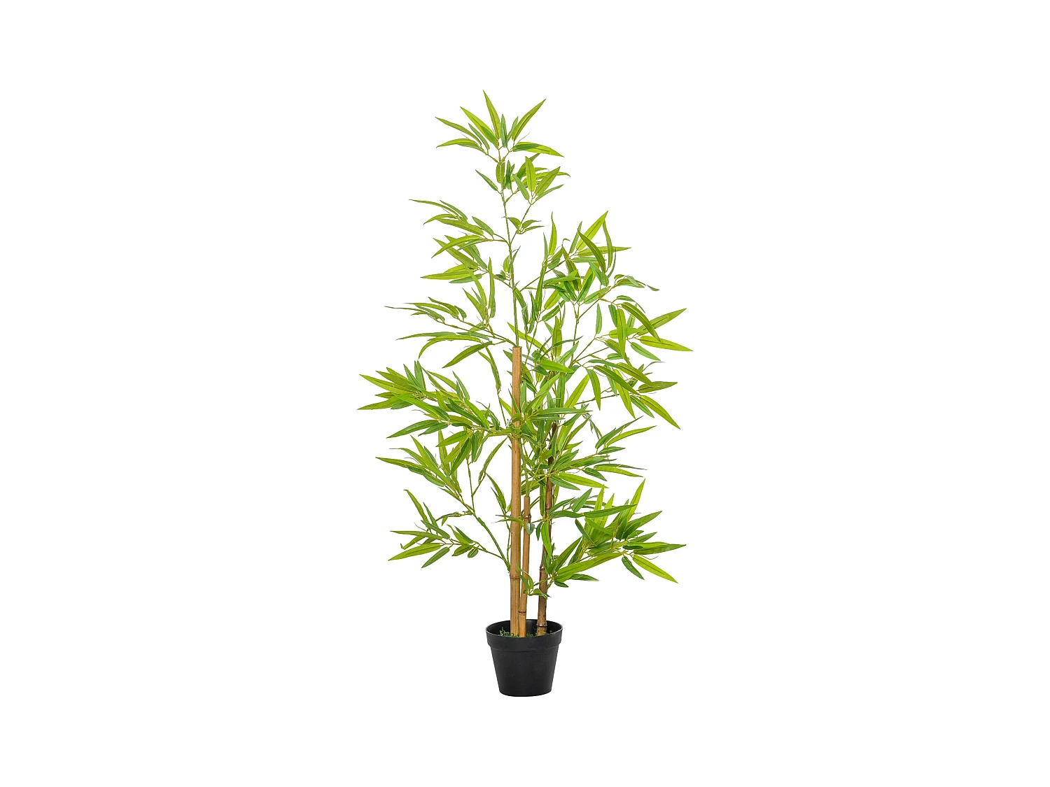 Kunstbamboe plant 120 cm met groene sierpot (15,5x15,5x120 cm)
