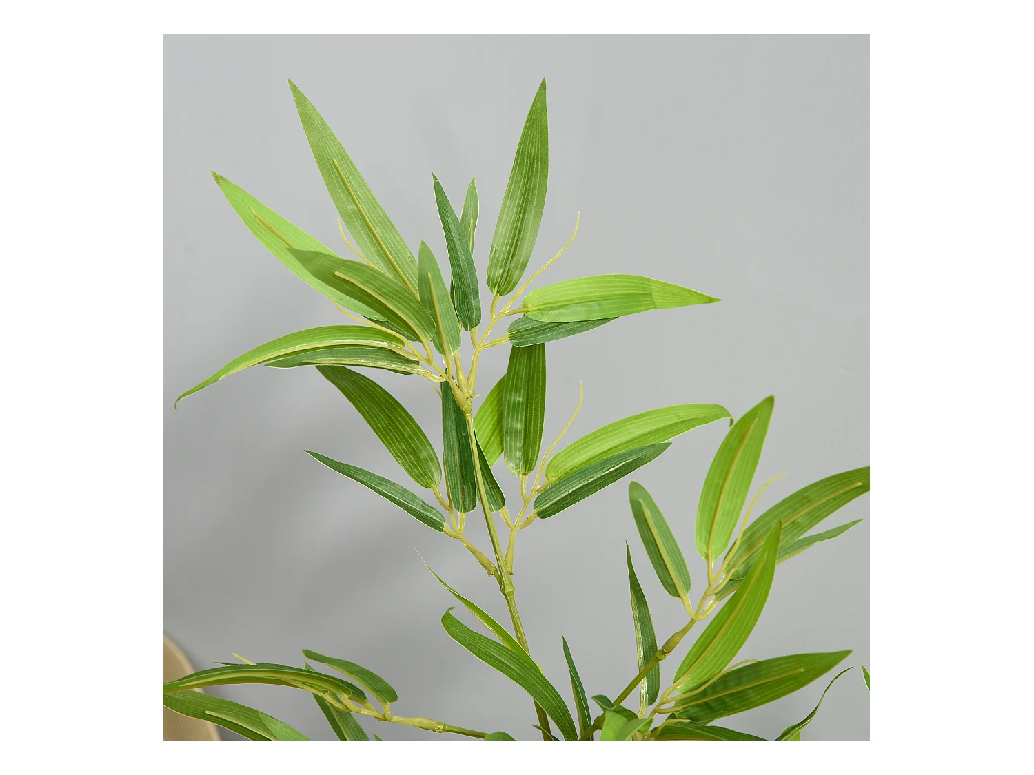 Kunstbamboe plant 120 cm met groene sierpot (15,5x15,5x120 cm)