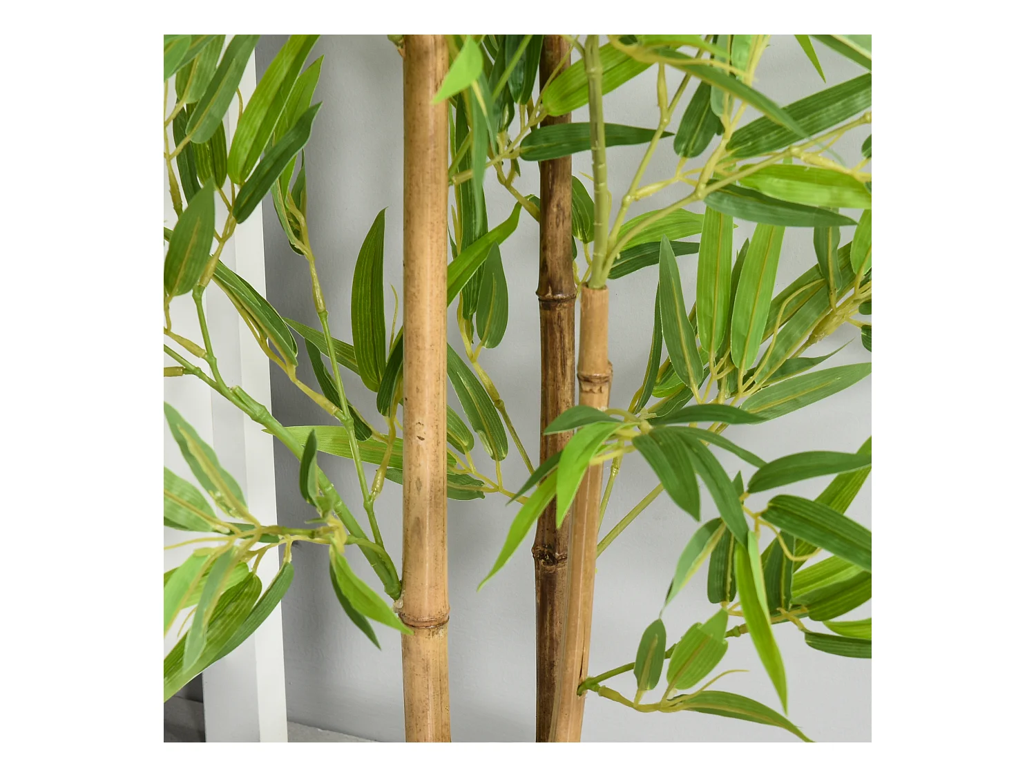 Plante Artificielle Bambou 120 cm avec Pot Décoratif Vert (15.5x15.5x120 cm)