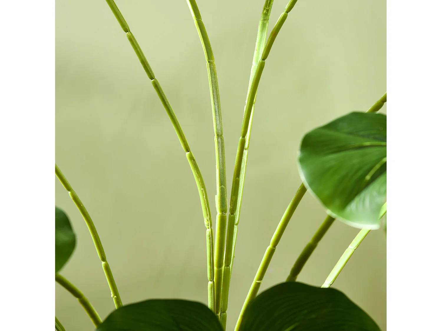 Plante artificielle Monstera Deliciosa, 180 cm, avec 24 branches, plante décorative pour intérieur, plastique, vert (20x20x180 cm)